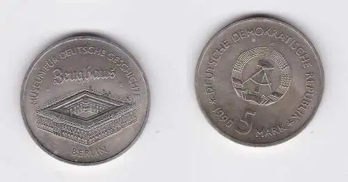 DDR Gedenk Münze 5 Mark Berlin Zeughaus 1990 Stempelglanz (128675)