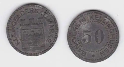 50 Pfennig Eisen Münze Notgeld Bankverein Kellinghusen ohne Jahr (140644)
