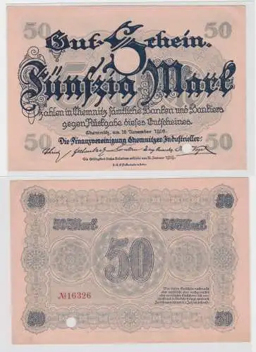 50 Mark Banknote Finanzvereinigung Chemnitzer Industrieller 16.11.1918 (134883)