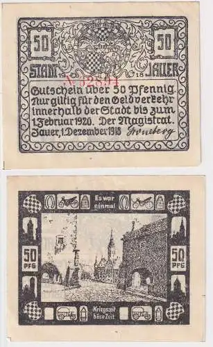 50 Pfennig Banknote Notgeld der Stadt Jauer (Jawor) 1918 (153999)