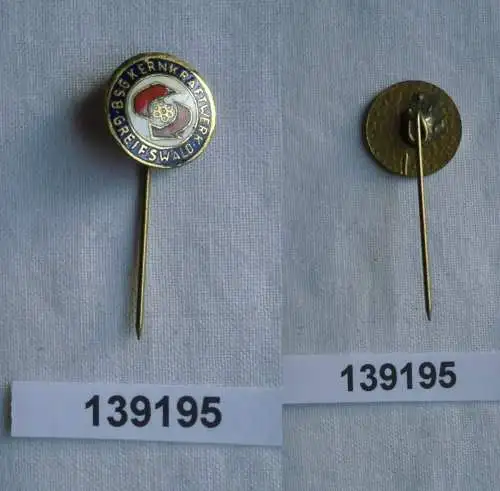 DDR Sport Anstecknadel Mitgliedsabzeichen BSG Kernkraftwerk Greifswald (139195)