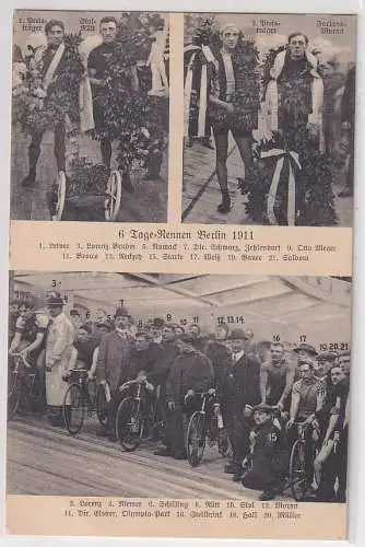 908484 Mehrbild Ak 6 Tage Rennen Berlin 1911 Radsport 