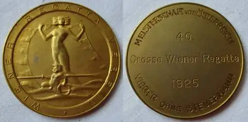 seltene Medaille Wiener Regatta Verein 40. Grosse Wiener Ragatta 1925 (133913)