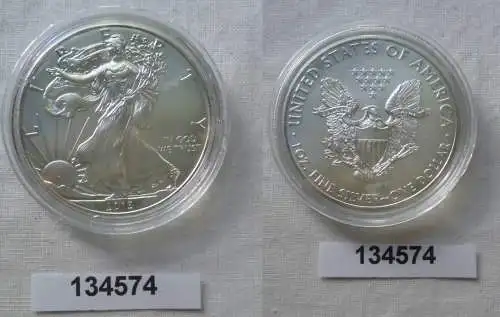 1 Dollar Silber Münze Silver Eagle USA 2013 1 Unze Feinsilber Stgl. (134574)