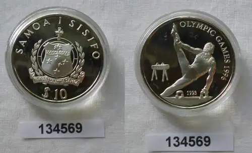 10 Dollar Silber Münze Samoa Olympiade 1996 Atlanta Turner 1993 (134569)