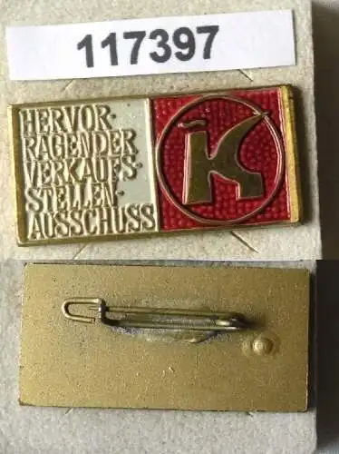 DDR Abzeichen Konsum hervorragender Verkaufstellenausschuß (117397)