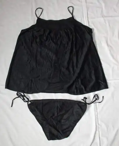 DDR Dessous Negligé + Slip schwarz Spitze Dederon Gr. m88 Graziella (158349)