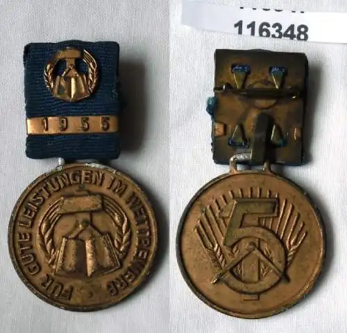DDR Medaille des Berufswettbewerbs in Bronze 1955  (116348)