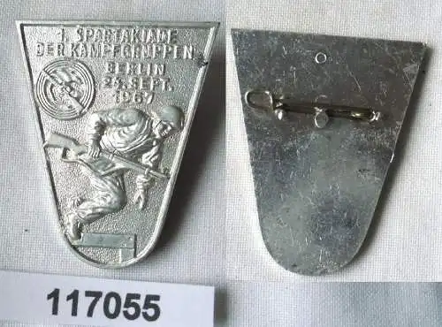 DDR Abzeichen 1.Kampfgruppenspartakiade Berlin 1967 (117055)