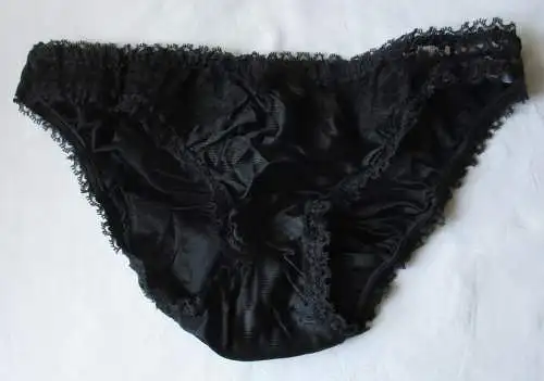 DDR Dessous Slip schwarz Spitze Dederon ungetragen Gr. 42 Marke Stretta (157172)