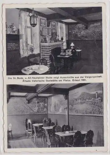 89555 Ak Bad Nauheim Gasthaus zur Krone Burgstraße 9, um 1935