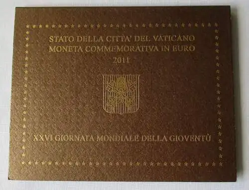 Vatikan 2 Euro 2011 Weltjugendtag Madrid Blister/Folder Stgl. (158760)