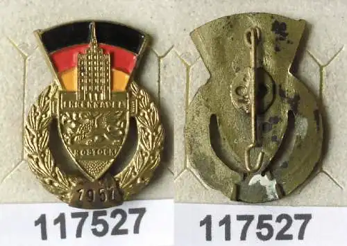 seltene DDR Ehrennadel des NAW der Stadt Rostock 1957 (117527)