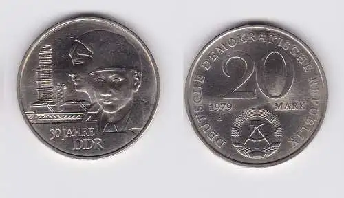 DDR Gedenk Münze 20 Mark 30.Jahrestag der DDR 1979 (121215)