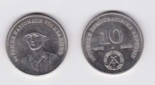 DDR Gedenk Münze 10 Mark 20 Jahre Nationale Volksarmee NVA 1976 (121440)