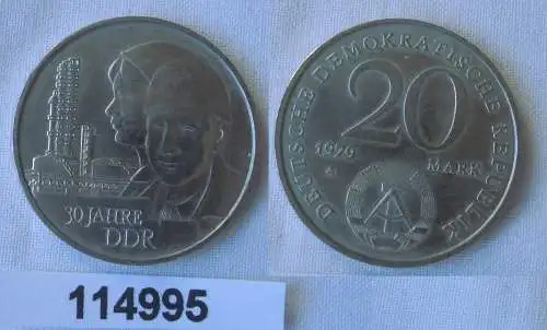 DDR Gedenk Münze 20 Mark 30.Jahrestag der DDR 1979 (114995)