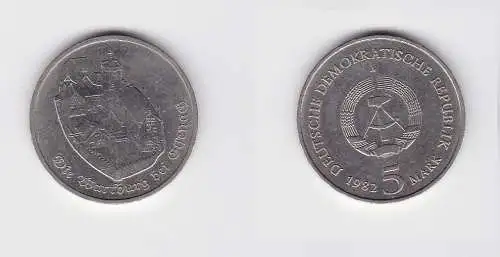 DDR Gedenk Münze 5 Mark Die Wartburg bei Eisenach 1982 (128586)