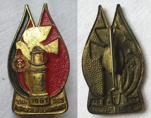 seltenes DDR Blech Abzeichen Tag des deutschen Bergmanns 1961 (118484)