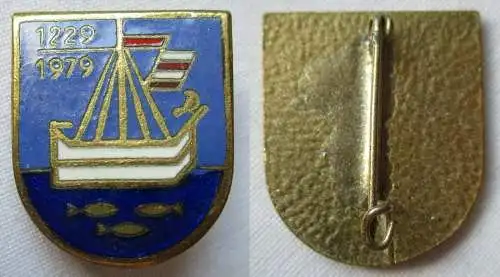 DDR Abzeichen Stadtwappen Wismar 750 Jahrfeier 1229 - 1979 (118913)