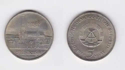 DDR Gedenk Münze 5 Mark Mühlhausen Marienkirche 1989 (119678)
