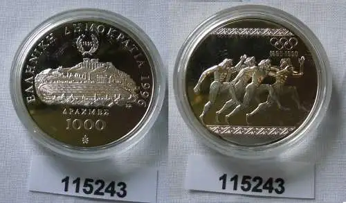 1000 Drachmen Olympiade 1996 100 Jahre Spiele der Neuzeit Läufer (115243)