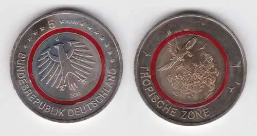 5 Euro Münze Deutschland Tropische Zone - Klimazonen der Erde 2017 (131057)