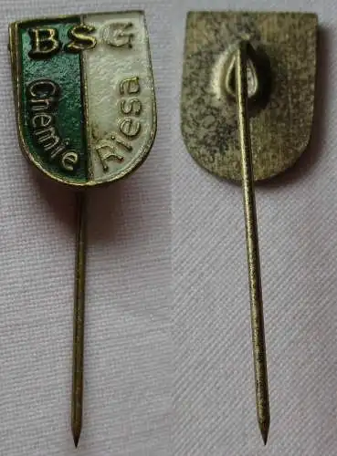 DDR Sport Anstecknadel Mitgliedsabzeichen BSG Chemie Riesa (153813)
