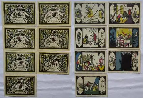 7 Banknoten Notgeld Stadt Döbeln 1921 (105887)