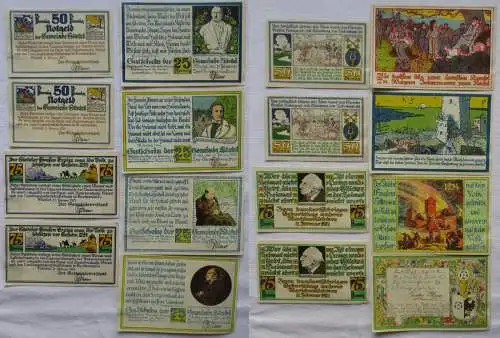 8 Banknoten Notgeld der Gemeinde Stotel 1921 (105868)