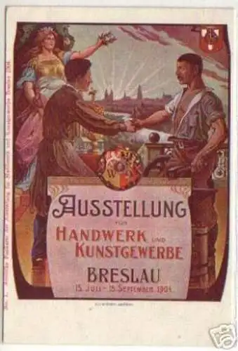 10353 Ak Ausstellung für Handwerk in Breslau 1904