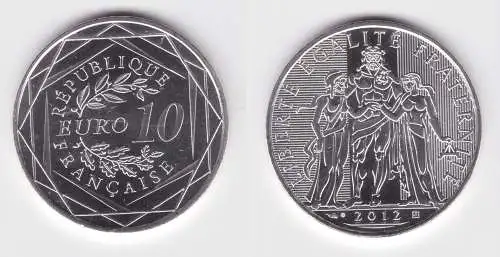 10 Euro Silbermünze Frankreich 2012 Herkules als Beschützer (122429)