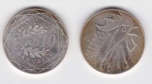10 Euro Silbermünze Frankreich Freiheit, Gleichheit, Brüderlichkeit 2014(122093)