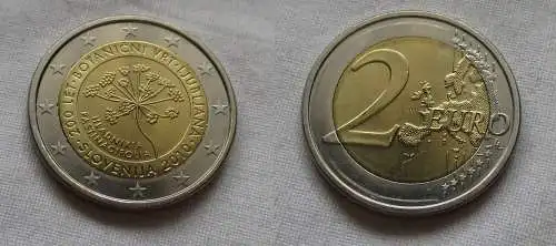 2 Euro Gedenkmünze Slowenien "Botanischer Garten" 2010 Stgl.  (159390)