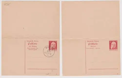 900141 Antwort Ganzsachen Postkarte Bayern 10 Pfennig 1911