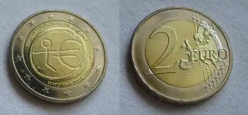 2 Euro Münze Deutschland 2009 10 Jahre Europäische Währungsunion F (158206)