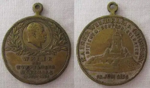Medaille Kyffhäuser Denkmal 18. Juni 1896 Wilhelm II Deutscher Kaiser (169491)