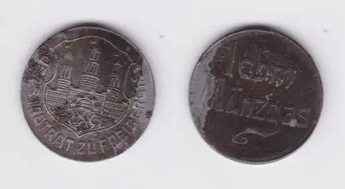 1 cbm Münzgas Wertmarke der Stadtrat zu Freiberg in Sa. (161092)