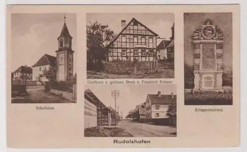 901076 Mehrbild Ak Rudolzhofen Gasthaus zum goldenen Stern um 1920