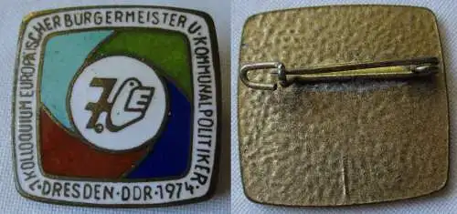DDR Abzeichen 7. Bürgermeistertreffen Dresden 1974 (144323)