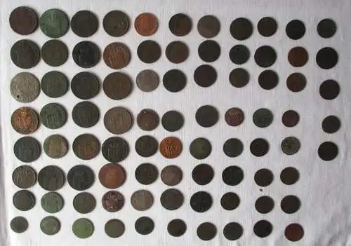 85 Kleinmünzen Altdeutschland vor 1871 (129462)