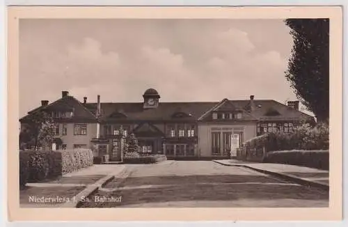 95990 Foto AK Niederwiesa - Bahnhof, Verlag R.Kallmer Zwickau