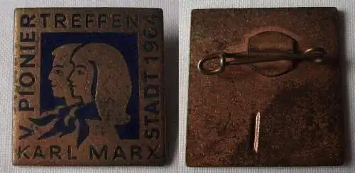 DDR Abzeichen V.Pioniertreffen Karl Marx Stadt 1964 (161243)