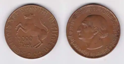 10000 Mark Notgeld der Provinz Westfalen 1923 Jäger N 20a  (163127)