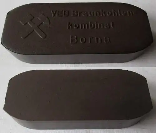 DDR Sammler Brikett VEB Braunkohlenkombinat Borna (140971)