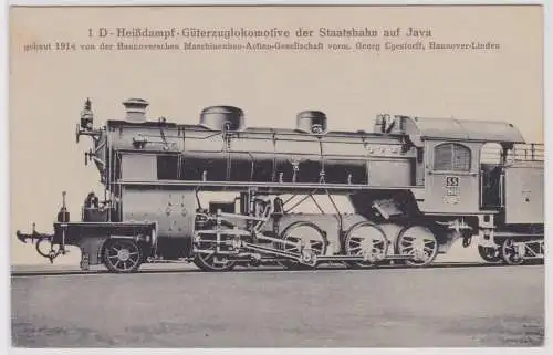 24782 Ak 1 D-Heißdampf-Güterzuglokomotive der Staatsbahn auf Java