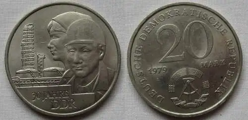 DDR Gedenk Münze 20 Mark 30.Jahrestag der DDR 1979 vz (141715)