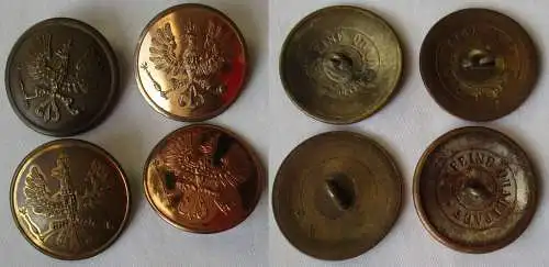 4x Uniformknopf Gefreitenknopf Sergeantknopf Preußen Feine Qualität (154251)