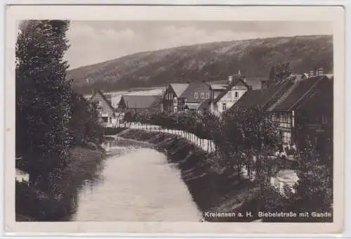 902948Ak Kreiensen a.H. Biebelstrasse mit Gande 1942