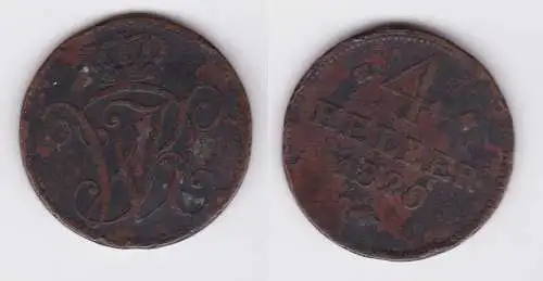 4 Heller Kupfer Münze Hessen-Kassel 1820 s/ss (162327)