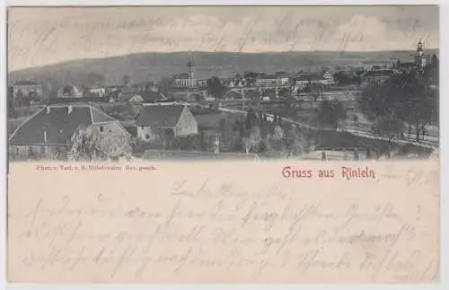 903193 Ak Gruß aus Rinteln an der Weser Totalansicht 1902